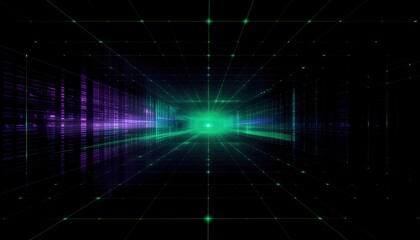Digital data tunnel abstract background virtual reality