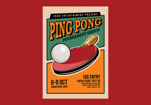 Ping Pong Tournament Flyer