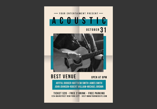 Acoustic Show Flyer