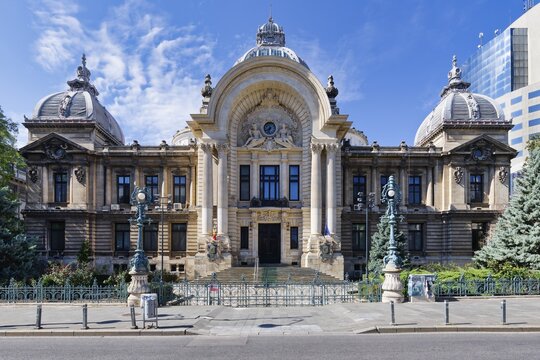 CEC Palace in French architecture, Headquarters of the Romanian National Savings Bank and house of the CEC Museum, Bucharest, Romania