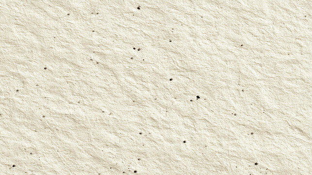 A detailed close-up shot of a textured paper surface, with a rough, uneven look, and tiny dark specks. The texture appears soft, reminiscent of natural fibers and organic materials.