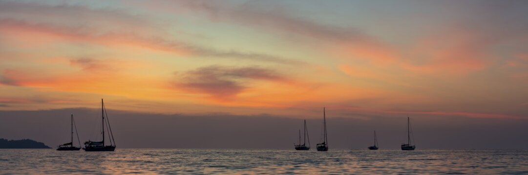 Sunset, Koh Mook Island, Andaman Sea, Thailand, Southeast Asia