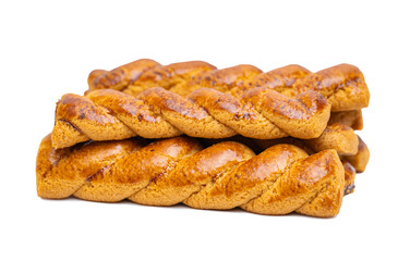 Greek cookies Koulourakia isolated