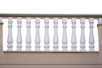 Naklejka premium Stone railings isolated