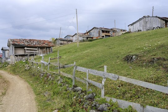 Mountain village on the Karester Yalas plateau, Trabzon, Turkey