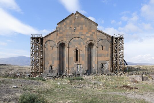 Former Ani Cathedral converted into a Mosque, Ani Archaeological site, Kars, Turkey