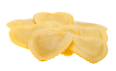 Italian ravioli isolated