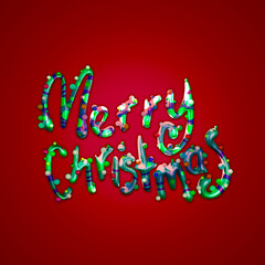 3D style background for your holiday poster design