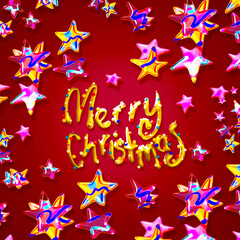 3D style background for your holiday poster design