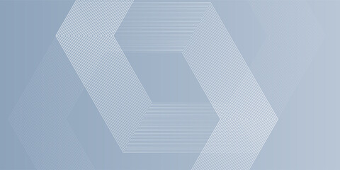 White abstract background with dynamic wavy hexagon texture simple