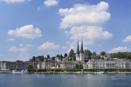 Court Church of St Leodegar, Lake Lucerne, Lucerne, Canton Lucerne, Switzerland
