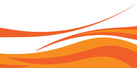Vector orange line background curve element with white space for text and message design, overlapping layers, vector