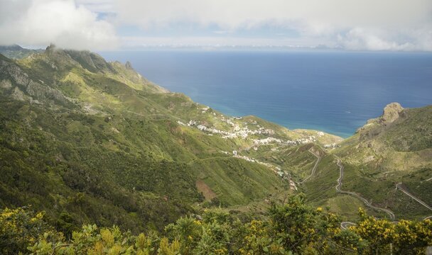 Taganana, Tagana Valley, Barranco de la Iglesia, macizo de anaga (Montanas de Anaga), Las, Tenerife, Canary Islands, Spain