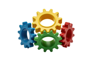 Colorful Interlocking Gears