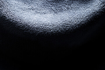 Macro Close Up of Soft Grey Blue Plush Fabric Texture © ContributorArtist