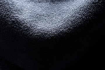 Macro Close Up of Soft Grey Blue Plush Fabric Texture © ContributorArtist