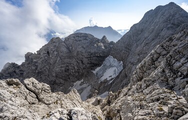 View Rock Faces With Blue