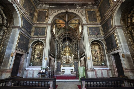 Church, Igreja de S&atilde;o Crist&oacute;v&atilde;o, Mouraria neighbourhood, Lisbon, Portugal