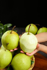 Fresh Green Pears Pucheng Shaanxi - Crisp Early Harvest