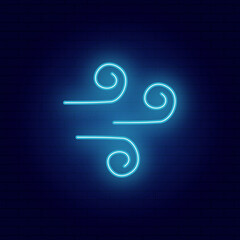 Weather Cloud with Wind Graphic