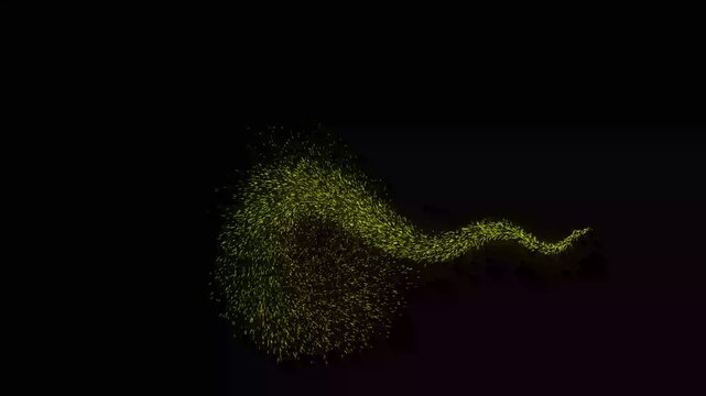 glitter lines swirl into glowing twinkle star bursts, weaving shimmering dust trails, doodle sparkles into 4K magic light animation, shimmering brightly across a smooth on black screen.