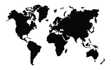 Detailed high quality vector World map