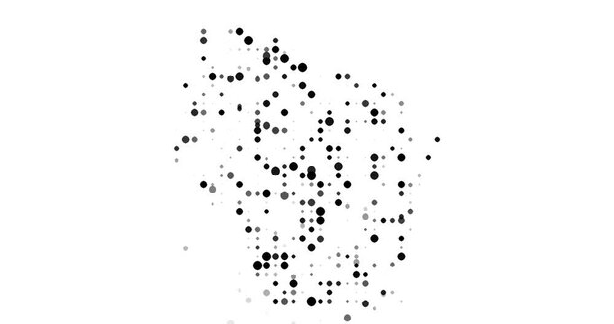 Dynamic Tech Map Wisconsin State Animation