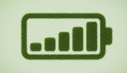 Close up of a digital gauge display showing battery life and energy efficiency