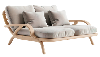 This double sun lounger is designed for outdoor patios. It features a modern look with soft cushions and a simple frame. Ideal for relaxing in backyard spaces