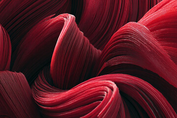 abstract swirling waves of crimson red texture