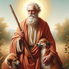 Ilustra&ccedil;&atilde;o de S&atilde;o L&aacute;zaro