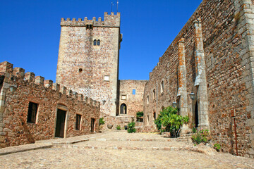 Historic Castle and Medieval Fortification in Extremadura.