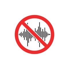No Noise Sign, Loud Sound Prohibited