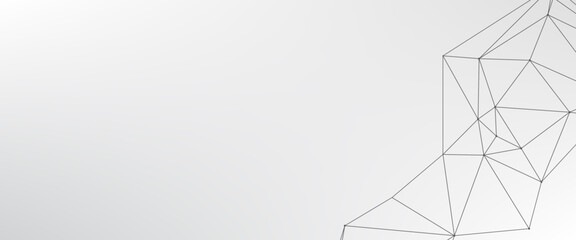 abstract polygonal background and connecting dots and lines. Digital technology with plexus background and space for your text. abstract technology background.