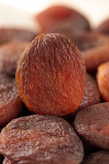 Dried Xinjiang Apricots Close-Up - Premium Chinese Candied Fruit Snack Food