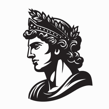 Roman Emperor Vector Art, Icons, and Graphic on White Background