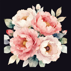 pink roses background