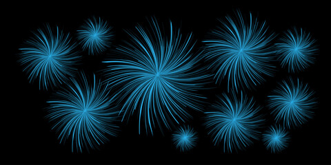 vector illustration of a fireworks
