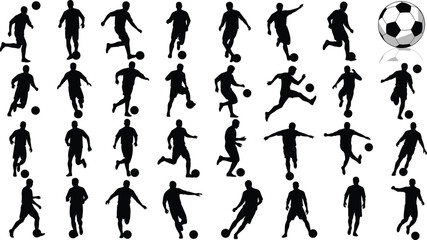 Naklejka premium Vector silhouette collection of fashionable female models in various elegant dresses and gowns, illustrating high fashion, beauty, glamour, and professional apparel modeling.