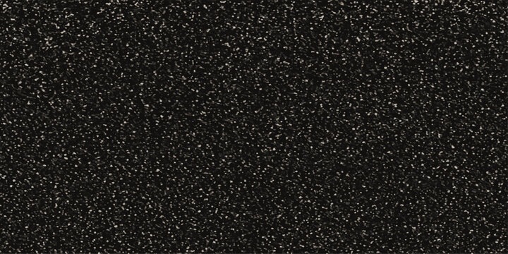 Dark abstract asphalt texture background with pattern of glistening rain drops on a rough black surface. Dark macro closeup of rough black asphalt road stone surface. rough bitumen pattern, metallic