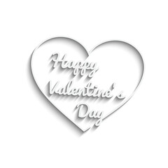 happy Valentine's Day Poster or banner with many hearts. vector illustration design