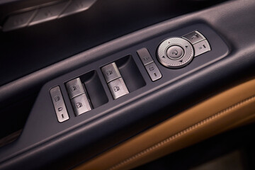 Obraz premium A car door with trim showcasing automotive design details