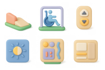 Accessible design icons for user interfaces and inclusive applications