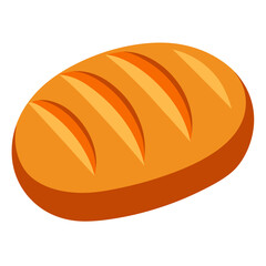 Loaf of bread vector illustration