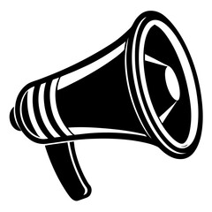 Megaphone loudspeaker symbol advertising market illustration 