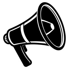 Megaphone loudspeaker symbol advertising market illustration 