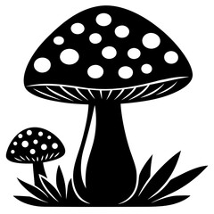 Mushroom and toadstool vector illustration
