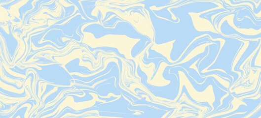 Abstract horizontal background with colorful waves. Trendy vector illustration in style retro 60s, 70s. Pastel colors.eps10