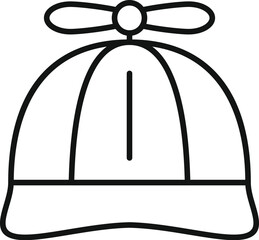 Propeller beanie hat representing childhood fun and creative play