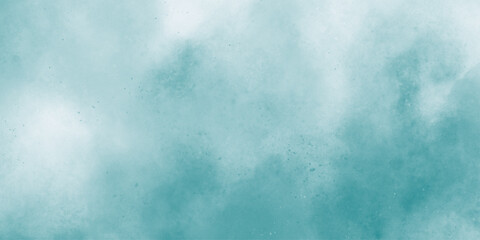 Abstract watercolor painted sky with white fluffy clouds on a blurry blue sky for design. White cloud and blue sky background with copy space. Nature background. Digital paint.